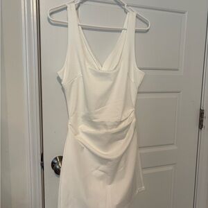 CBR Chic White Mini Dress with shorts